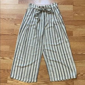 Zara striped culottes